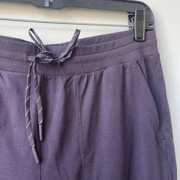 Zella Drawstring Waist Jogger Sweatpants Womens Size Medium Plum Deep Purple EUC - Picture 2 of 11